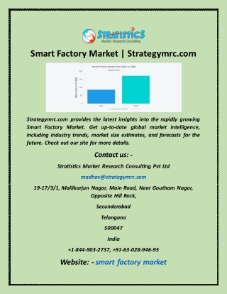 Smart Factory Market  Strategymrc com