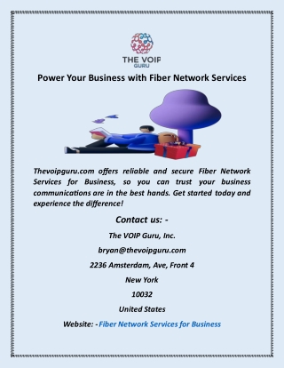 Power Your Business With Fiber Network Services