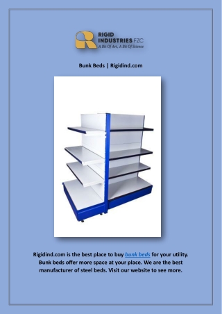 Bunk Beds | Rigidind.com