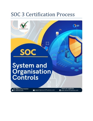 SOC 3 Certification Process