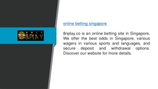 Online Betting Singapore 8nplay.co