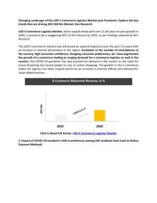 UAE E-Commerce Shipping Sector Outlook: Ken Research