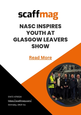 NASC Inspires Youth at Glasgow Leavers Show