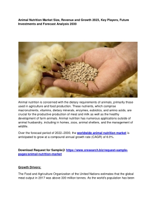 Animal Nutrition Market