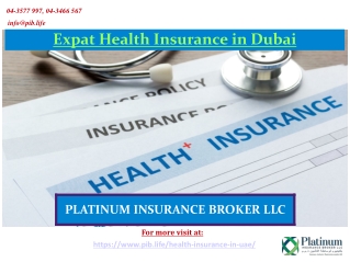 Expat Health Insurance in Dubai