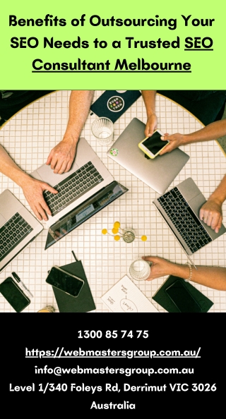 Benefits of Outsourcing Your SEO Needs to a Trusted SEO Consultant Melbourne