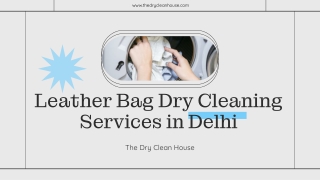 Leather Bag Dry Cleaning Services at Affordable Prices