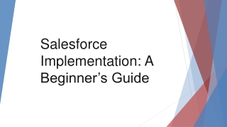 Salesforce Implementation A Beginner’s Guide