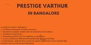 Prestige Varthur In Bangalore | Your New Address for an Elite Lifestyle