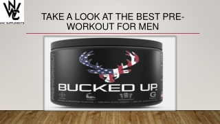 Take a Look at The Best Pre-Workout for Men