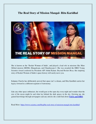 The Real Story of Mission Mangal