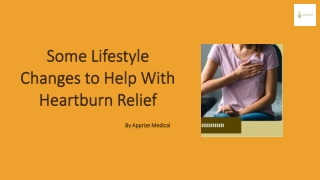 Lifestyle Changes For Heartburn Relief