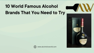 10 World Famous Alcohol Brands That You Need to Try