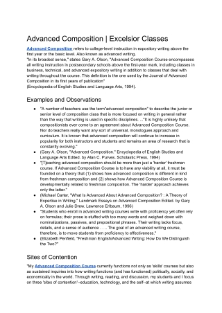 Advanced Composition _ Excelsior Classes