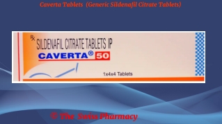 Caverta Tablets (Generic Sildenafil Citrate Tablets)