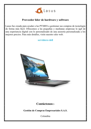 Proveedor líder de hardware y software