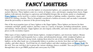 Fancy Lighters