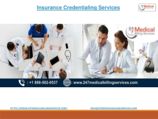 Insurance credentialing services