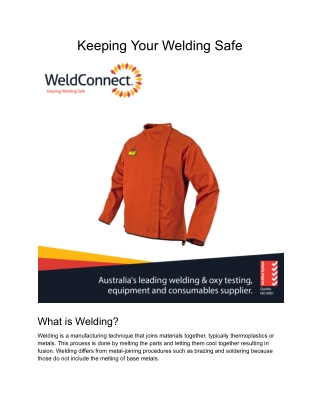 Keeping Your Welding Safe