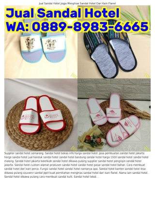 O889_898౩_6665 (WA) Grosir Sandal Hotel Termurah Cara Membuat Sandal Dari Barang