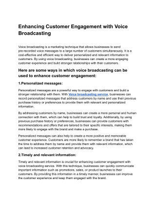 Enhancing Customer Engagement with Voice Broadcasting.docx
