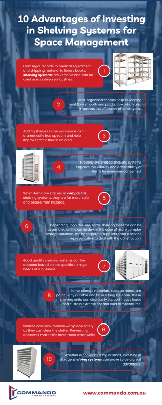 10 Advantages of Investing in Shelving Systems for Space Management