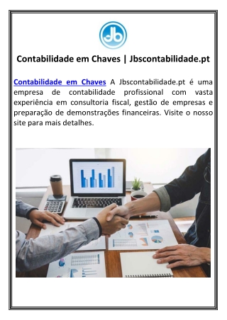 Contabilidade em Chaves | Jbscontabilidade.pt