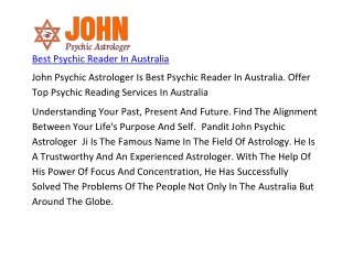 Best Psychic Reader In Australia