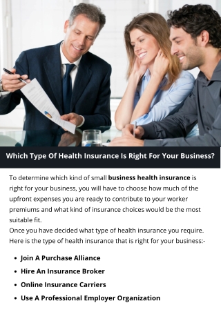 Which Type Of Health Insurance Is Right For Your Business