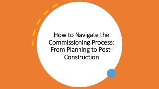 How to Navigate the Commissioning Process: From Planning to Post-Construction