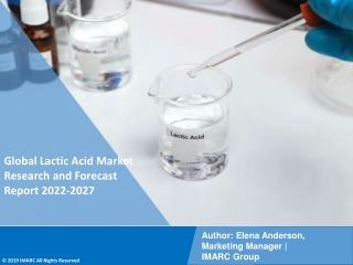 Lactic Acid Market  Size, Share, Trends, Industry Scope 2022-2027