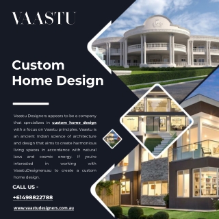 Custom Home Design - Vaastu Designers