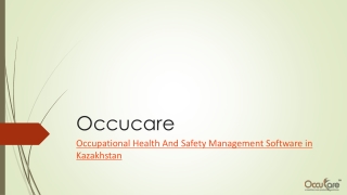 Occupational Health And Safety Management Software in Kazakhstan