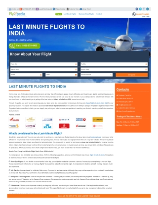 India Bound: Last Minute Flights from USA Made Easy