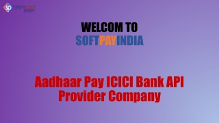 Softpay India Aadhaar Pay API Provider company