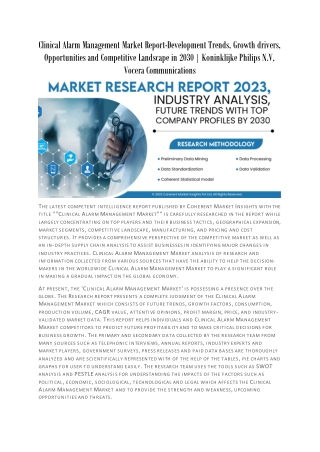 Clinical Alarm Management Market Report