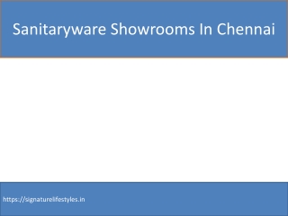 sanitaryware showrooms in Chennai