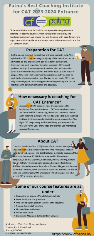 Patna’s Best Coaching Institute for CAT 2023-2024 Entrance