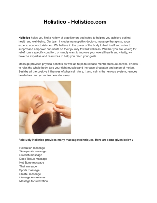 Holistico - Holistico.com