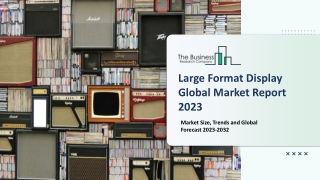 Large Format Display Market 2023 - CAGR Status, Major Players, Forecasts 2032