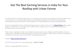 Get The Best Farming Services in India