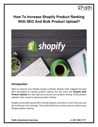 How To Increase Shopify Product Ranking With SEO and Bulk Product Upload