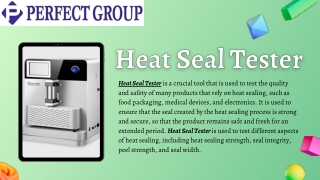 Heat Seal Tester | Perfectgroupindia