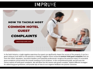 How to Tackle Most Common Hotel Guest Complaints