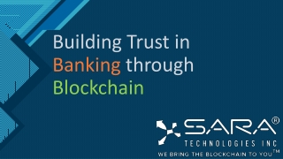 Building Trust in Banking through Blockchain