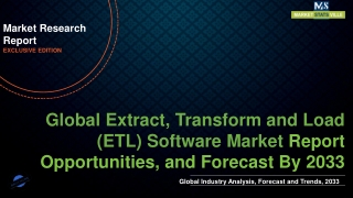 Extract Transform and Load Software Market Worth US$ 10,527.9 million by 2033