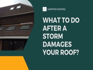 WHAT TO DO AFTER A STORM DAMAGES YOUR ROOF?