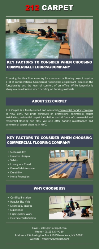 Key Factors to Consider When Choosing Commercial Flooring Company