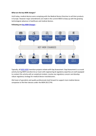 What are the key MDR changes