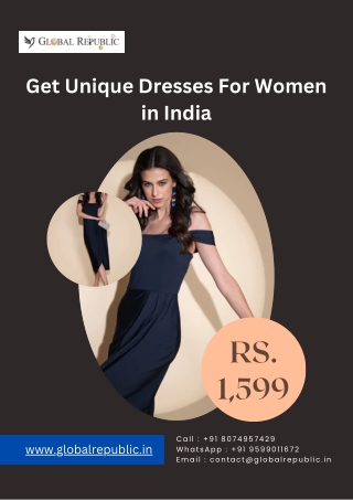 Get Unique Dresses For Women in India